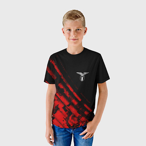 Детская футболка Lazio sport grunge / 3D-принт – фото 3