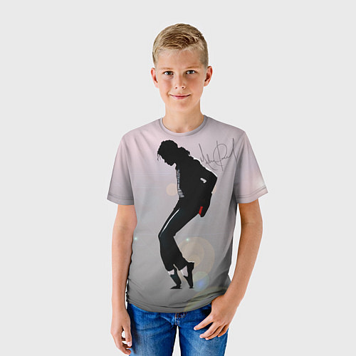 Детская футболка Майкл Джексон под прожекторами - с автографом / 3D-принт – фото 3