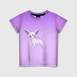 Футболка детская Espeon Pokemon - розовая кошка покемон, цвет: 3D-принт