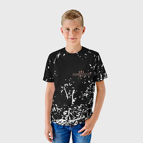 Детская футболка Three days grace краски / 3D-принт – фото 3