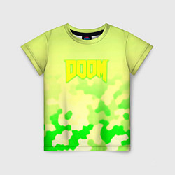 Футболка детская Doom токсичное лого броня, цвет: 3D-принт