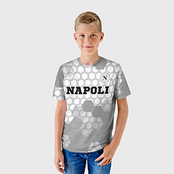 Футболка детская Napoli sport на светлом фоне посередине, цвет: 3D-принт — фото 2