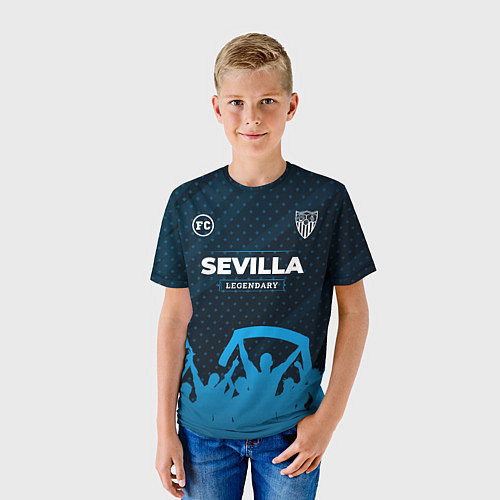 Детская футболка Sevilla legendary форма фанатов / 3D-принт – фото 3