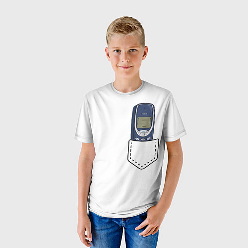 Детская футболка Нокиа 3310 в стиле 90х / 3D-принт – фото 3