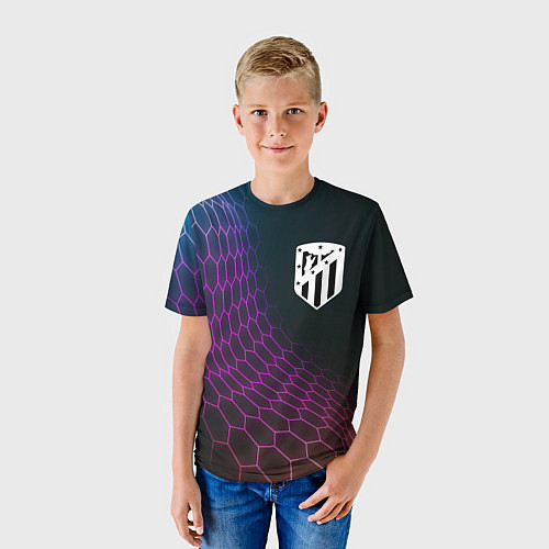 Детская футболка Atletico Madrid футбольная сетка / 3D-принт – фото 3