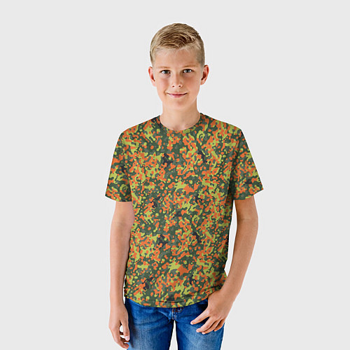 Детская футболка Современный пятнистый камуфляж / 3D-принт – фото 3