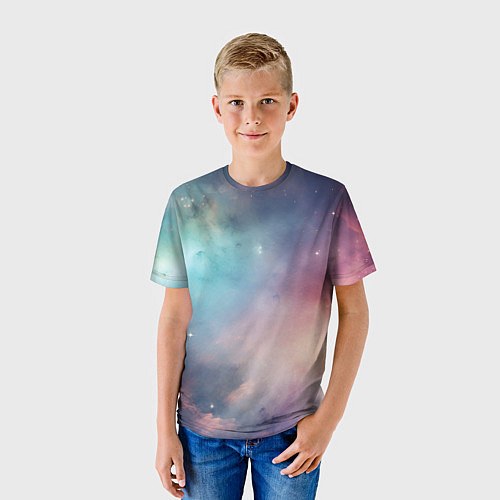 Детская футболка Нежный космос / 3D-принт – фото 3