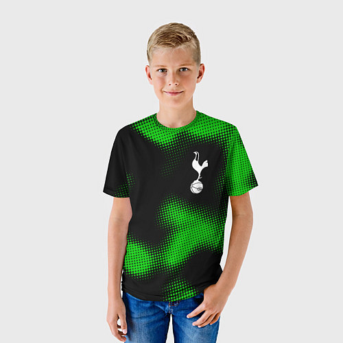 Детская футболка Tottenham sport halftone / 3D-принт – фото 3