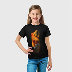 Футболка детская Морда рыжей лисы, цвет: 3D-принт — фото 2
