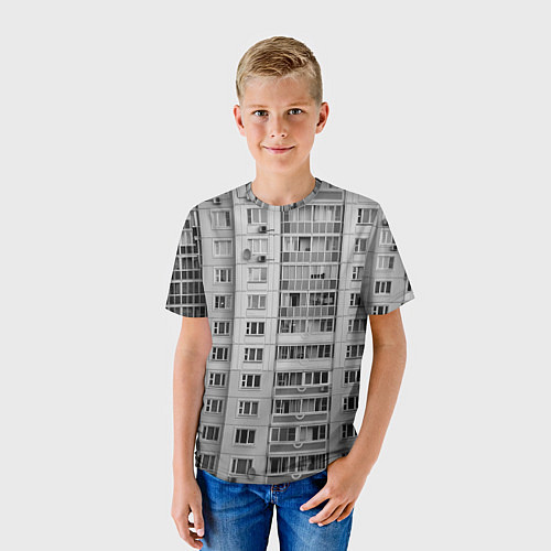 Детская футболка Эстетика панельки / 3D-принт – фото 3