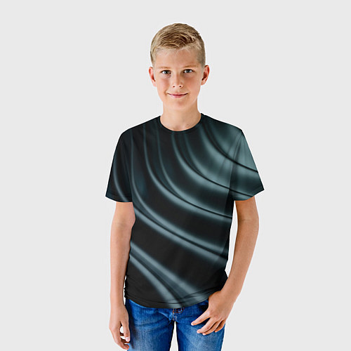 Детская футболка Темная волна / 3D-принт – фото 3