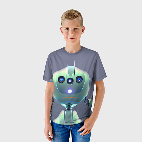 Детская футболка Робот человекоподобный / 3D-принт – фото 3