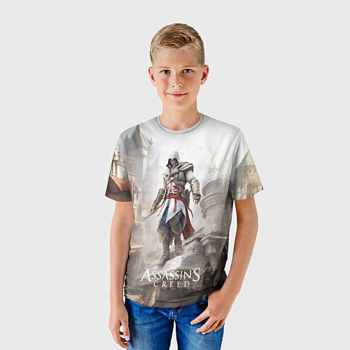 Детская футболка Assassins creed town / 3D-принт – фото 3