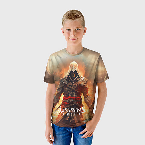 Детская футболка Assassins creed старый город / 3D-принт – фото 3