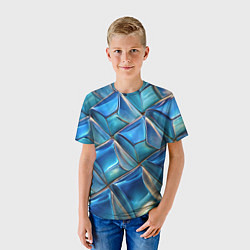 Футболка детская Объемная стеклянная мозаика, цвет: 3D-принт — фото 2
