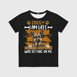 Футболка детская Немецкая овчарка - german shepherd, цвет: 3D-принт