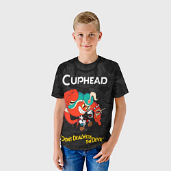 Футболка детская Cuphead - gin, цвет: 3D-принт — фото 2