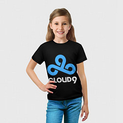 Футболка детская Cloud9 - esports logo, цвет: 3D-принт — фото 2