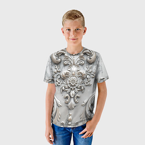 Детская футболка Объемный орнамент / 3D-принт – фото 3