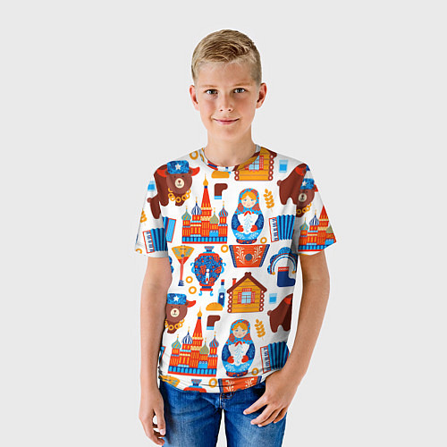 Детская футболка Русские народные традиции / 3D-принт – фото 3