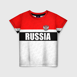 Футболка детская Россия - униформа классическая с гербом, цвет: 3D-принт