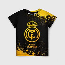 Футболка детская Real Madrid - gold gradient, цвет: 3D-принт