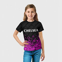 Футболка детская Chelsea pro football посередине, цвет: 3D-принт — фото 2