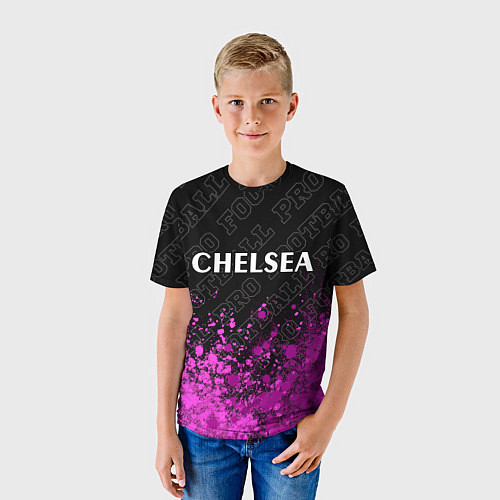 Детская футболка Chelsea pro football посередине / 3D-принт – фото 3
