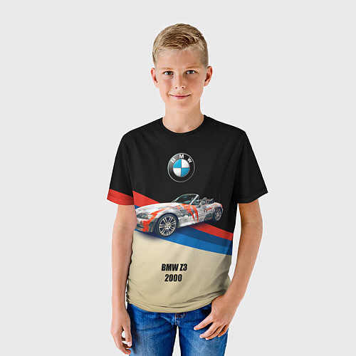 Детская футболка Немецкий родстер BMW Z3 / 3D-принт – фото 3