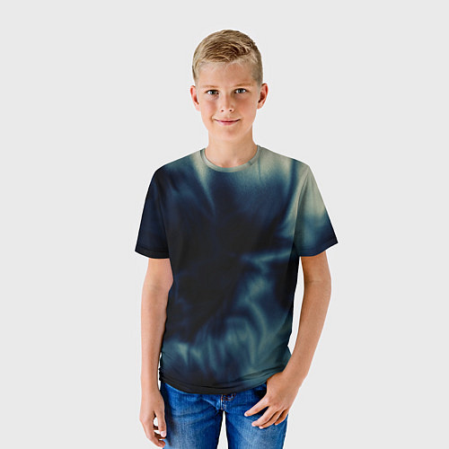 Детская футболка Абстрактный тёмно-синий / 3D-принт – фото 3