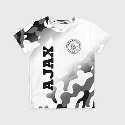 Футболка детская Ajax sport на светлом фоне вертикально, цвет: 3D-принт