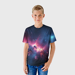 Футболка детская Взрыв в космосе, цвет: 3D-принт — фото 2