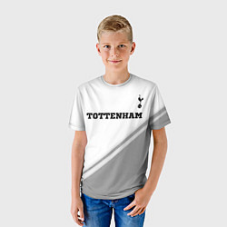 Футболка детская Tottenham sport на светлом фоне посередине, цвет: 3D-принт — фото 2