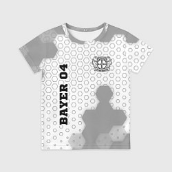 Футболка детская Bayer 04 sport на светлом фоне вертикально, цвет: 3D-принт