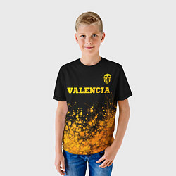 Футболка детская Valencia - gold gradient посередине, цвет: 3D-принт — фото 2