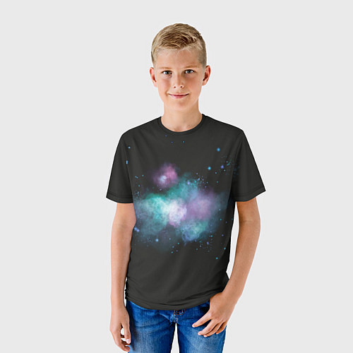 Детская футболка Космическая туманность - облачко / 3D-принт – фото 3