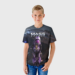 Футболка детская Mass Effect ТалиЗора и космический корабль, цвет: 3D-принт — фото 2