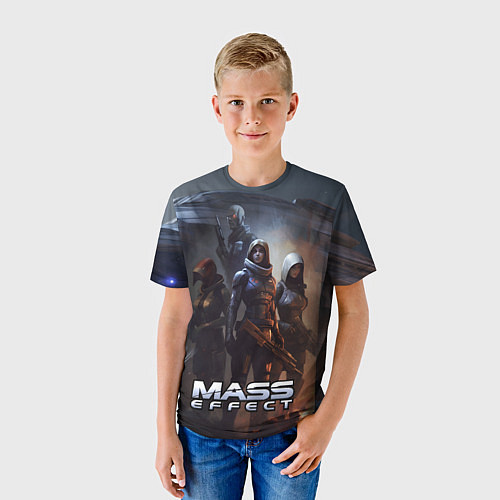 Детская футболка Mass Effect space game / 3D-принт – фото 3