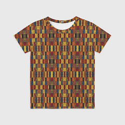 Футболка детская Африканский геометрический узор-паттерн, цвет: 3D-принт
