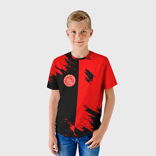 Детская футболка Ajax sport color red / 3D-принт – фото 3