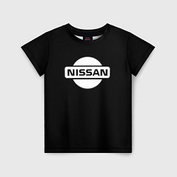 Футболка детская Nissan logo white, цвет: 3D-принт