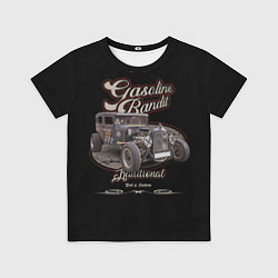 Футболка детская Традиционный хотрод в стиле rat, цвет: 3D-принт