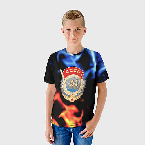 Детская футболка СССР битва огней / 3D-принт – фото 3