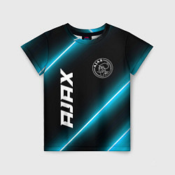 Футболка детская Ajax неоновые лампы, цвет: 3D-принт