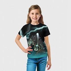 Футболка детская Кайдзю, цвет: 3D-принт — фото 2