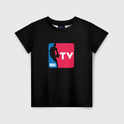 Футболка детская NBA tv logo, цвет: 3D-принт