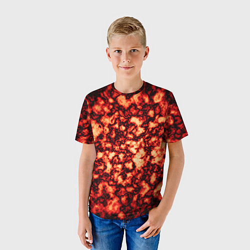 Детская футболка Узор огня / 3D-принт – фото 3
