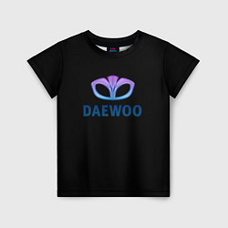 Футболка детская Daewoo logo neon, цвет: 3D-принт