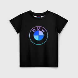 Футболка детская BMW neon logo, цвет: 3D-принт