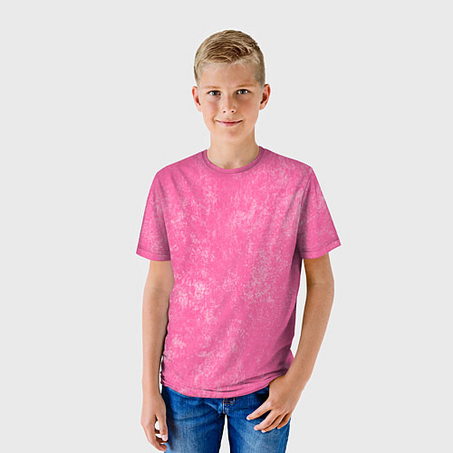 Детская футболка Pink bleached splashes / 3D-принт – фото 3